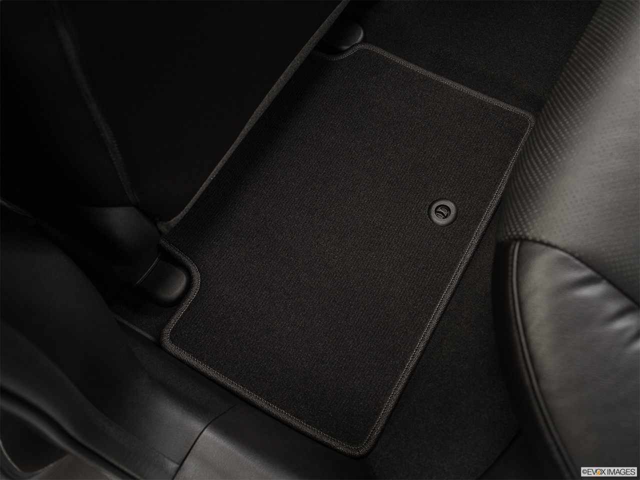 2015 Acura ILX 5-Speed Automatic Rear driver's side floor mat. Mid-seat level from outside looking in. 