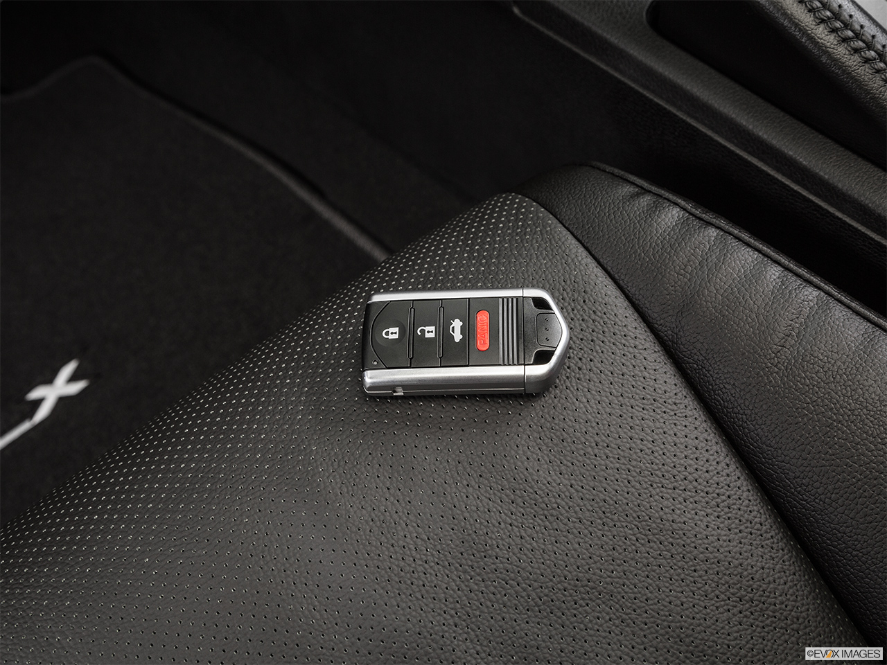 2015 Acura ILX 5-Speed Automatic Key fob on driver's seat. 