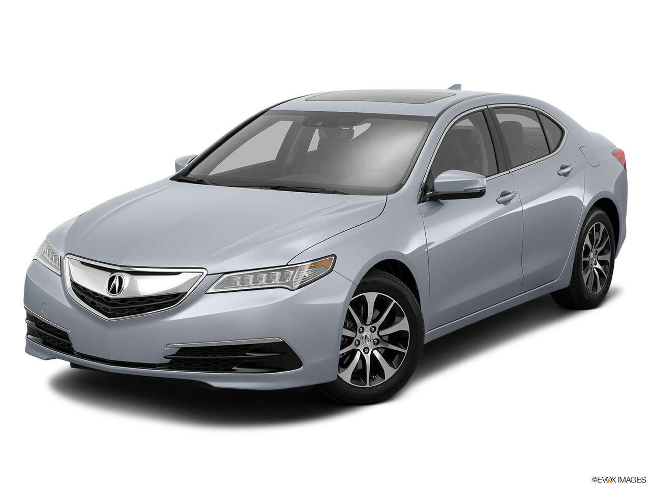 2015 Acura TLX 2.4 8-DCP P-AWS Front angle view. 