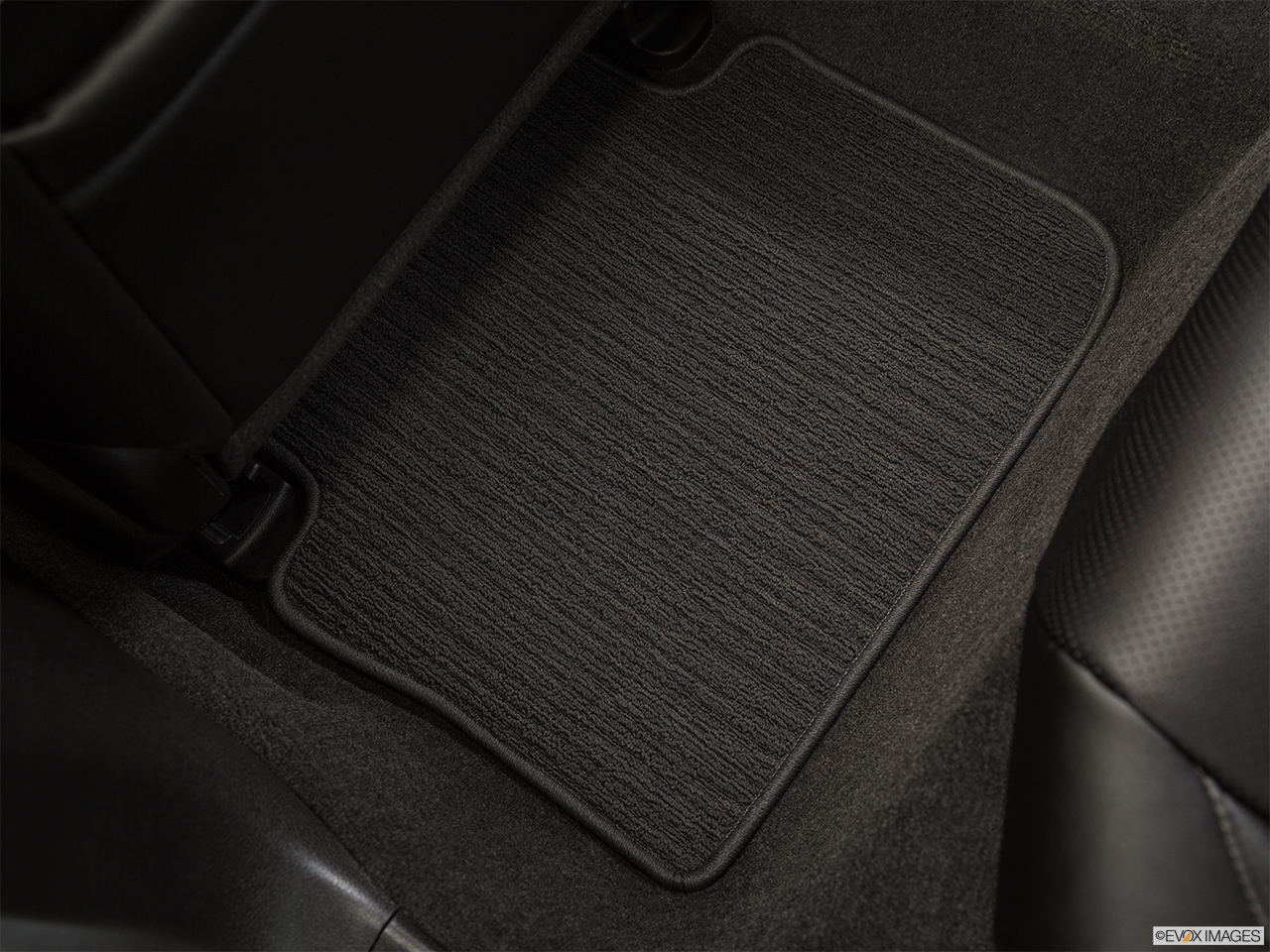 2015 Acura TLX 2.4 8-DCP P-AWS Rear driver's side floor mat. Mid-seat level from outside looking in. 