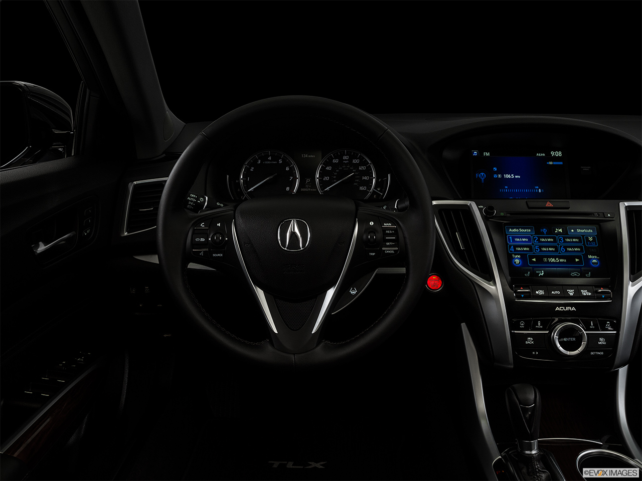 2015 Acura TLX 2.4 8-DCP P-AWS Centered wide dash shot - "night" shot. 