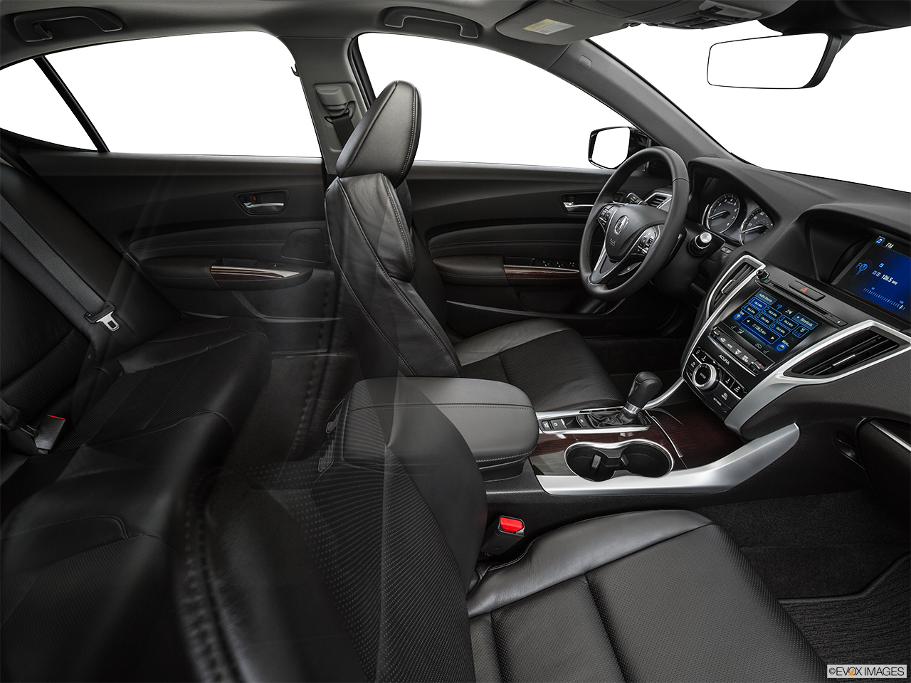 2015 Acura TLX 2.4 8-DCP P-AWS Fake Buck Shot - Interior from Passenger B pillar. 