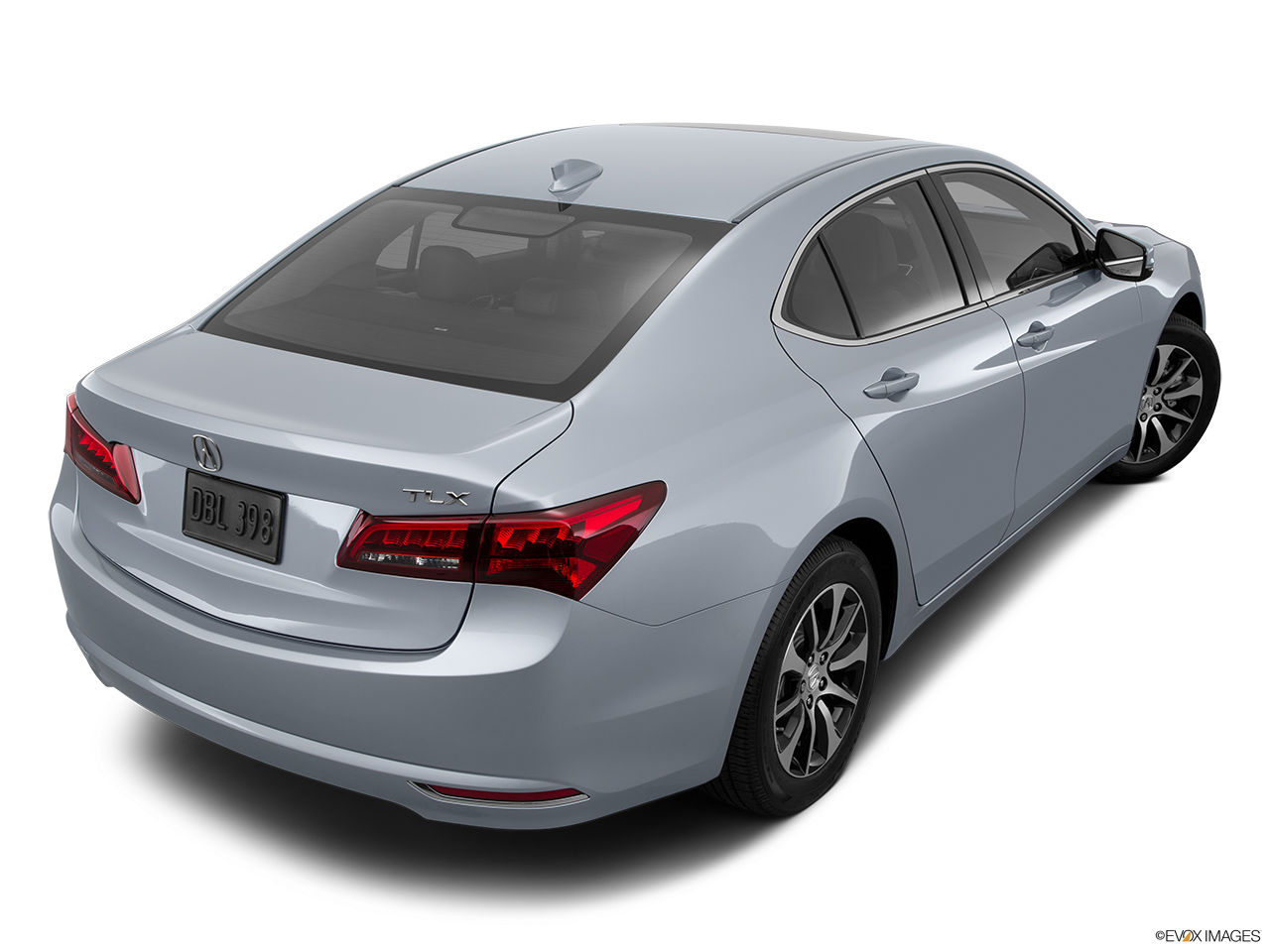 2015 Acura TLX 2.4 8-DCP P-AWS Rear 3/4 angle view. 