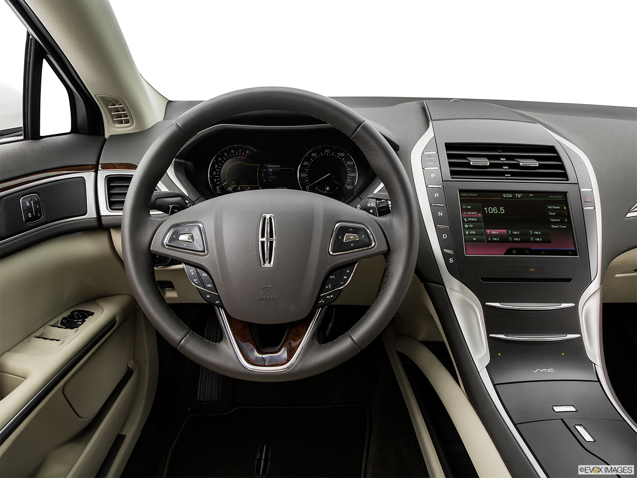 2015 Lincoln MKZ Base Steering wheel/Center Console. 