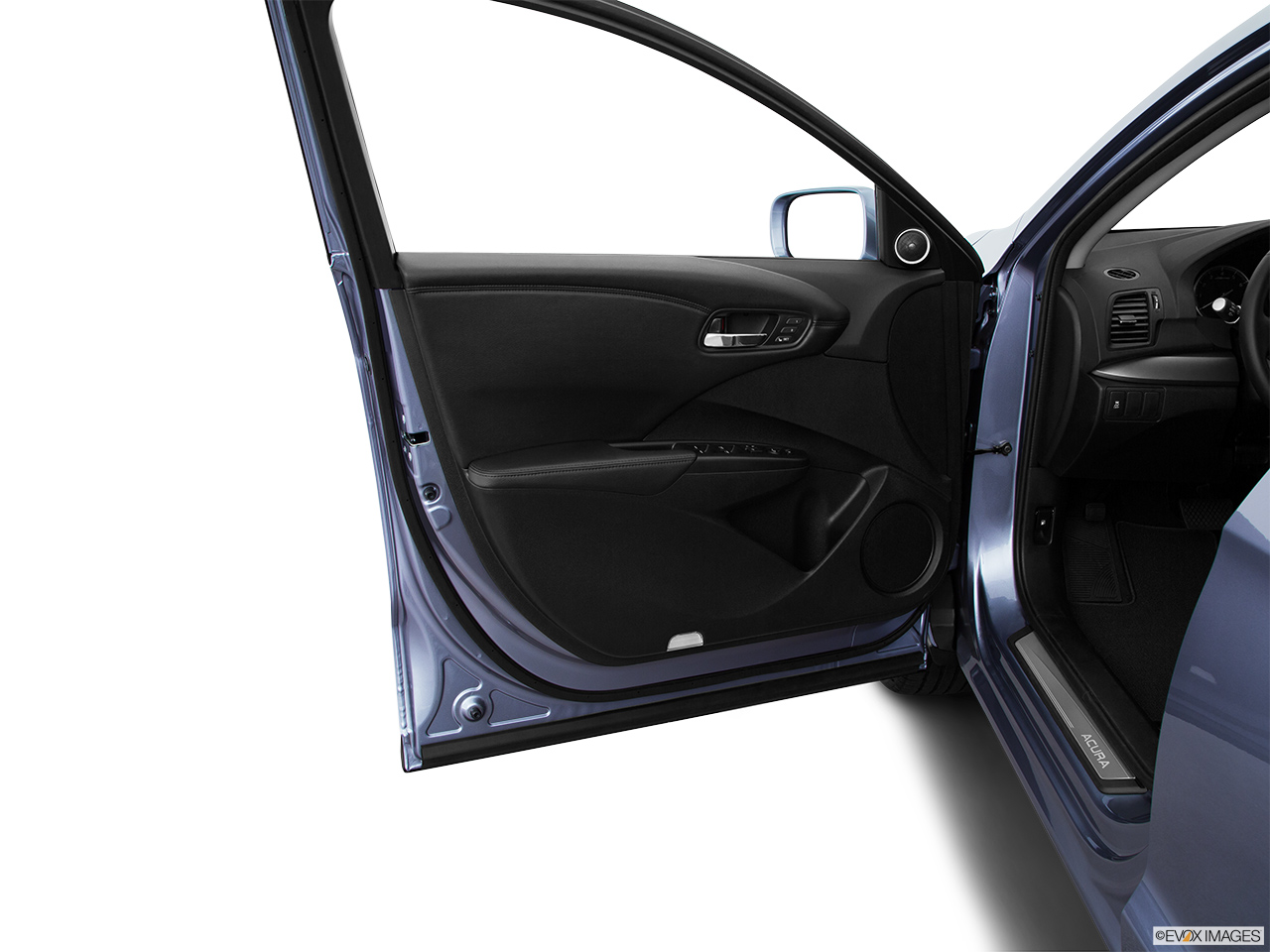 2015 Acura RDX AWD Inside of driver's side open door, window open. 