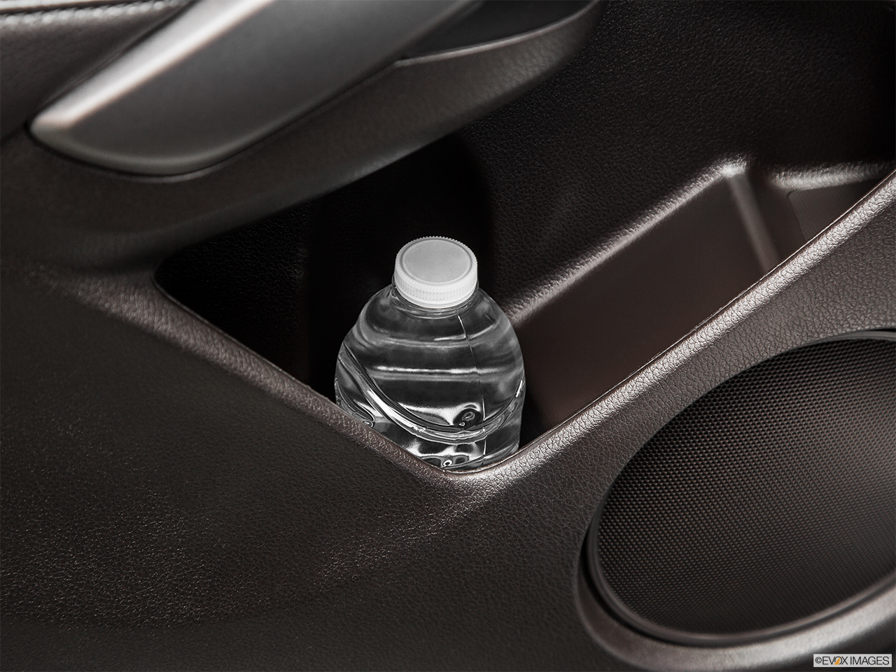 2015 Acura RDX AWD Second row side cup holder with coffee prop, or second row door cup holder with water bottle. 