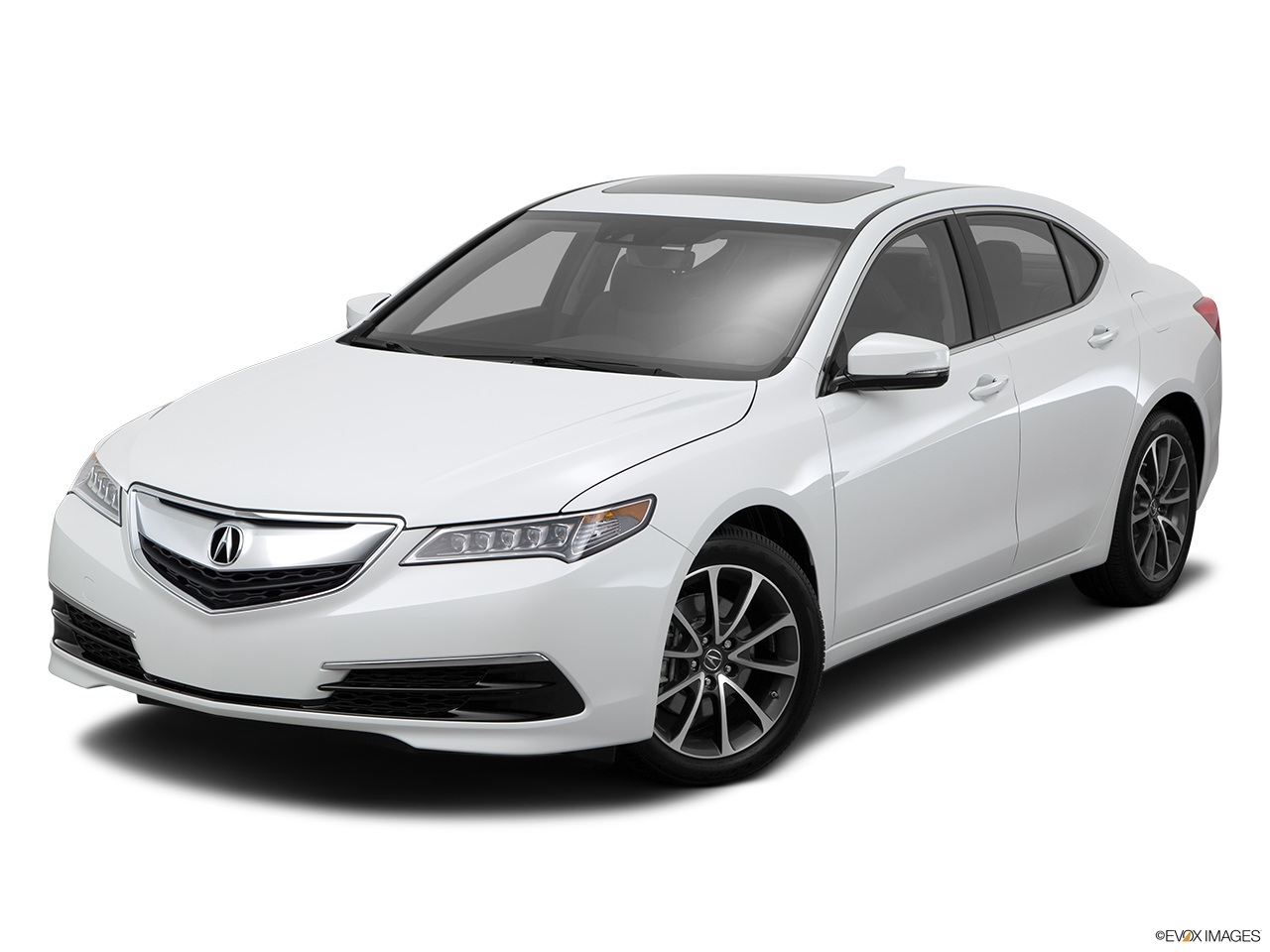 2015 Acura TLX 3.5 V-6 9-AT SH-AWD Front angle view. 