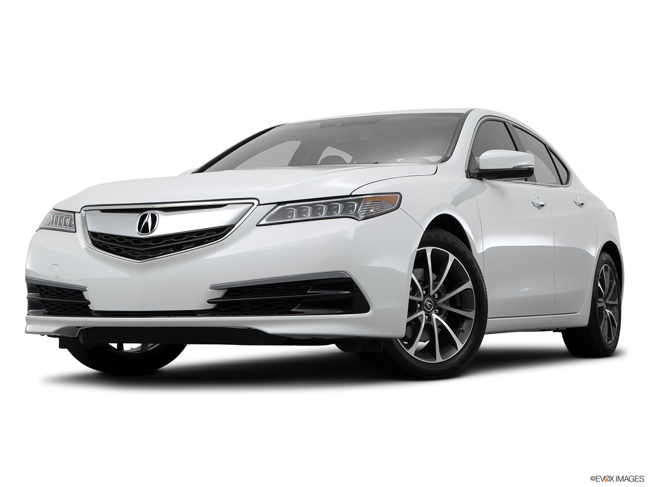 2015 Acura TLX 3.5 V-6 9-AT SH-AWD Front angle view, low wide perspective. 