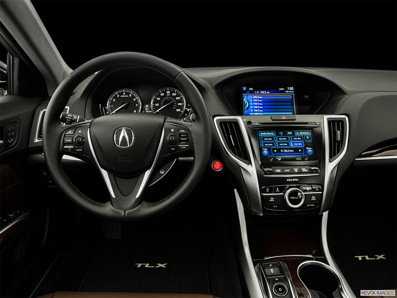 2015 Acura TLX 3.5 V-6 9-AT SH-AWD Centered wide dash shot - "night" shot. 