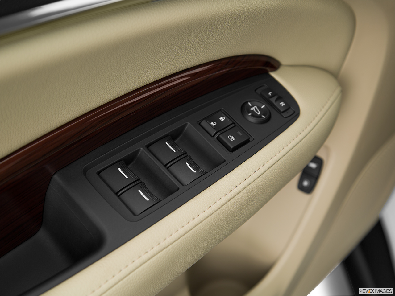 2016 Acura MDX SH-AWD Driver's side inside window controls. 