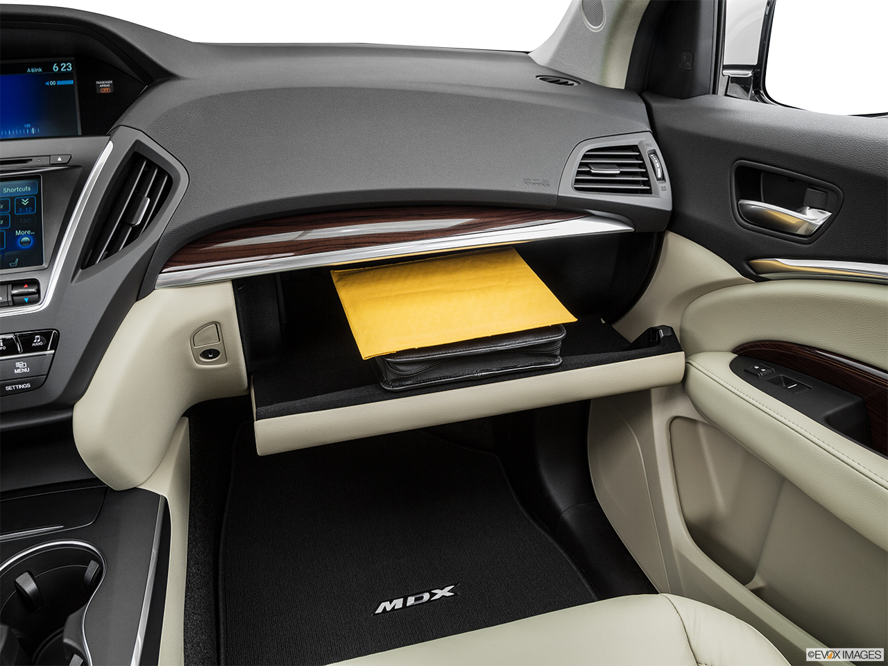2016 Acura MDX SH-AWD Glove box open. 