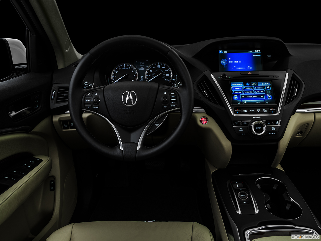 2016 Acura MDX SH-AWD Centered wide dash shot - "night" shot. 