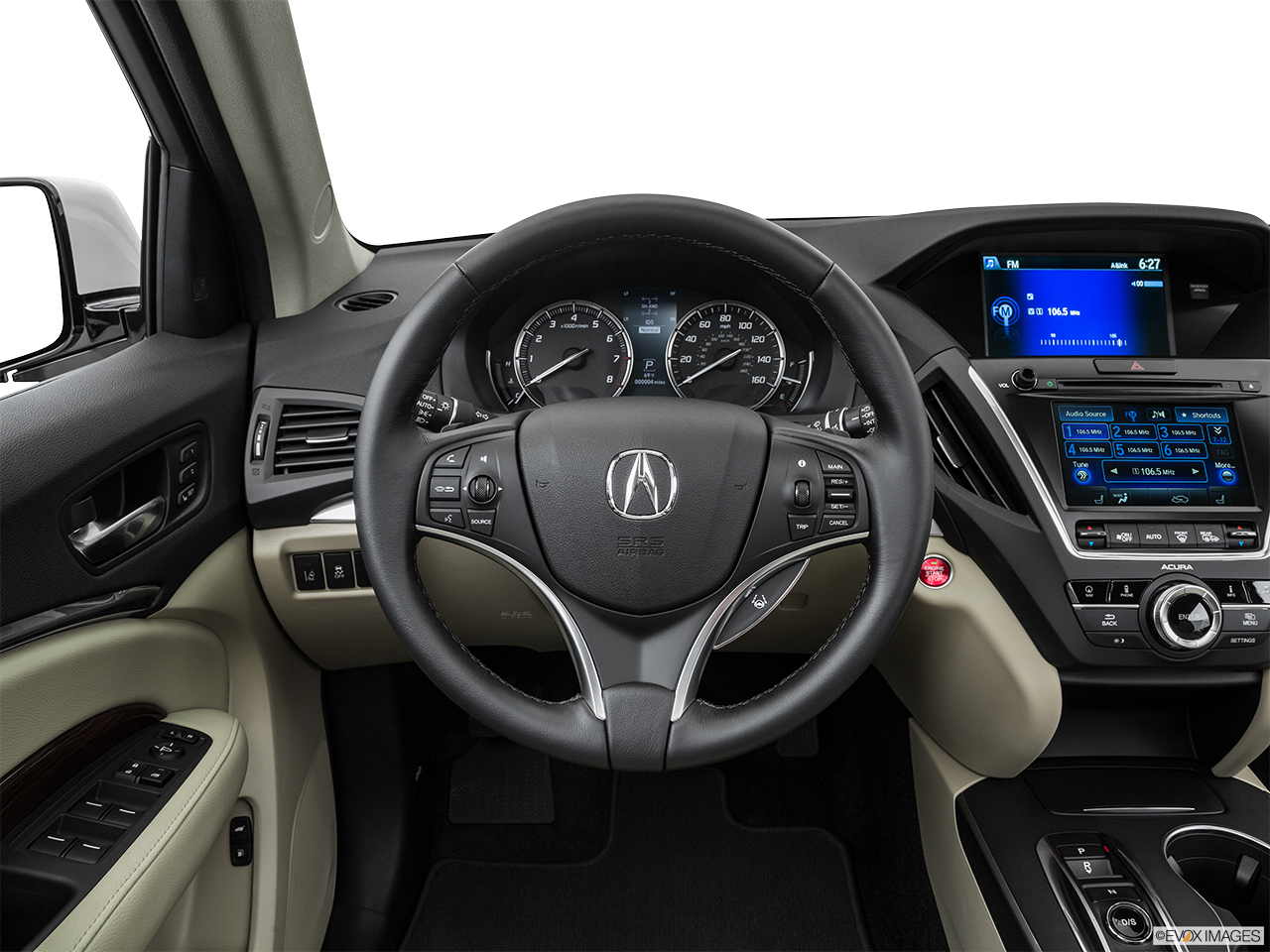 2016 Acura MDX SH-AWD Steering wheel/Center Console. 