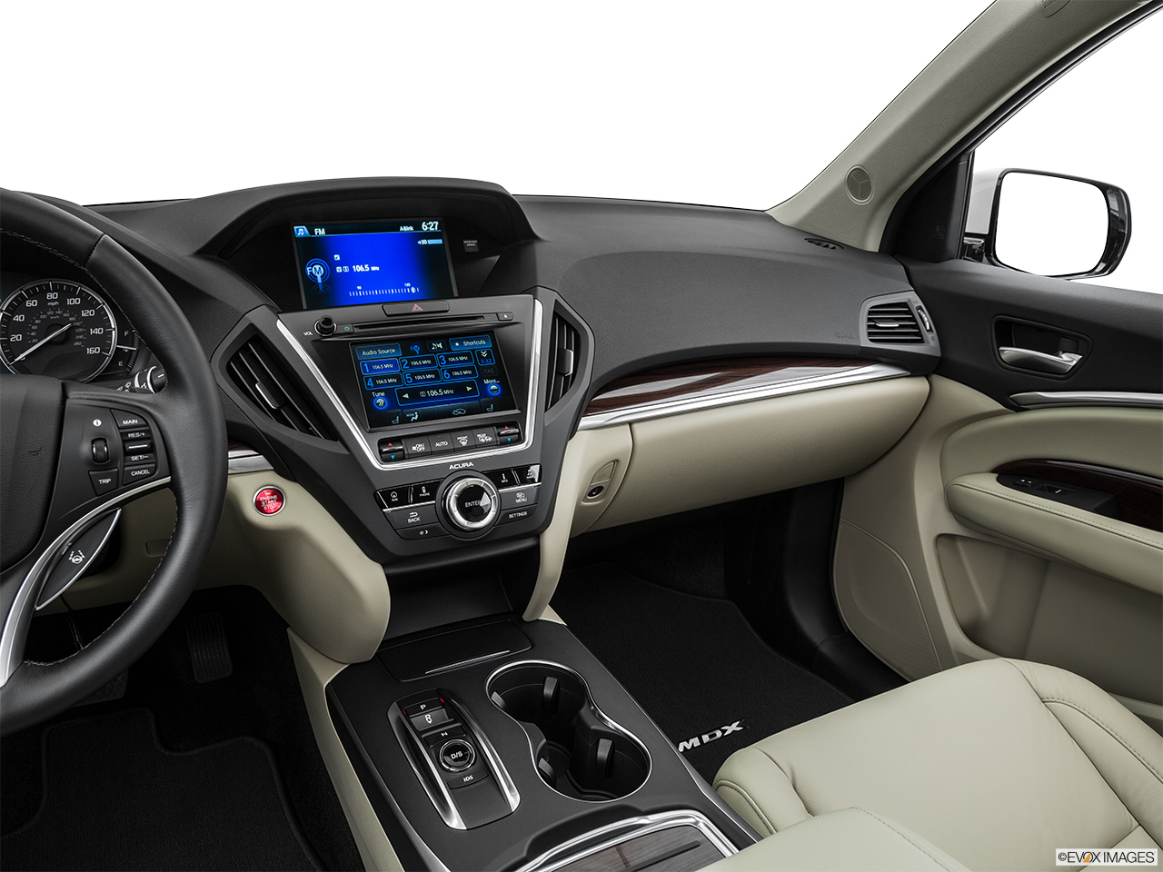 2016 Acura MDX SH-AWD Center Console/Passenger Side. 