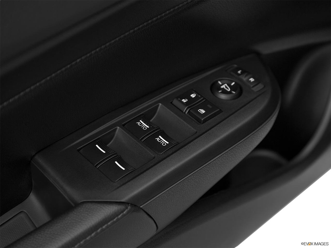 2016 Acura ILX AcuraWatch Plus Driver's side inside window controls. 