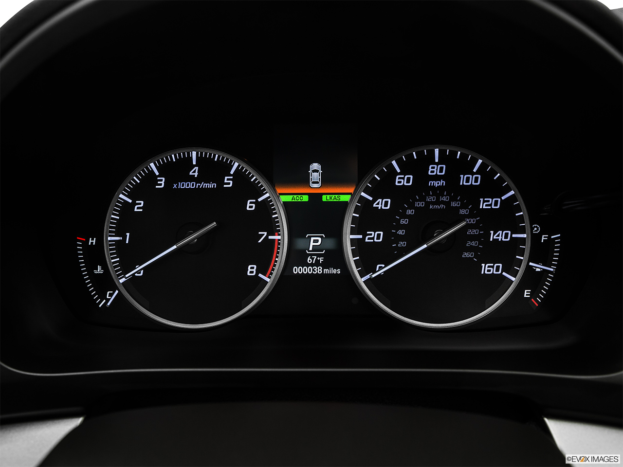2016 Acura ILX AcuraWatch Plus Speedometer/tachometer. 