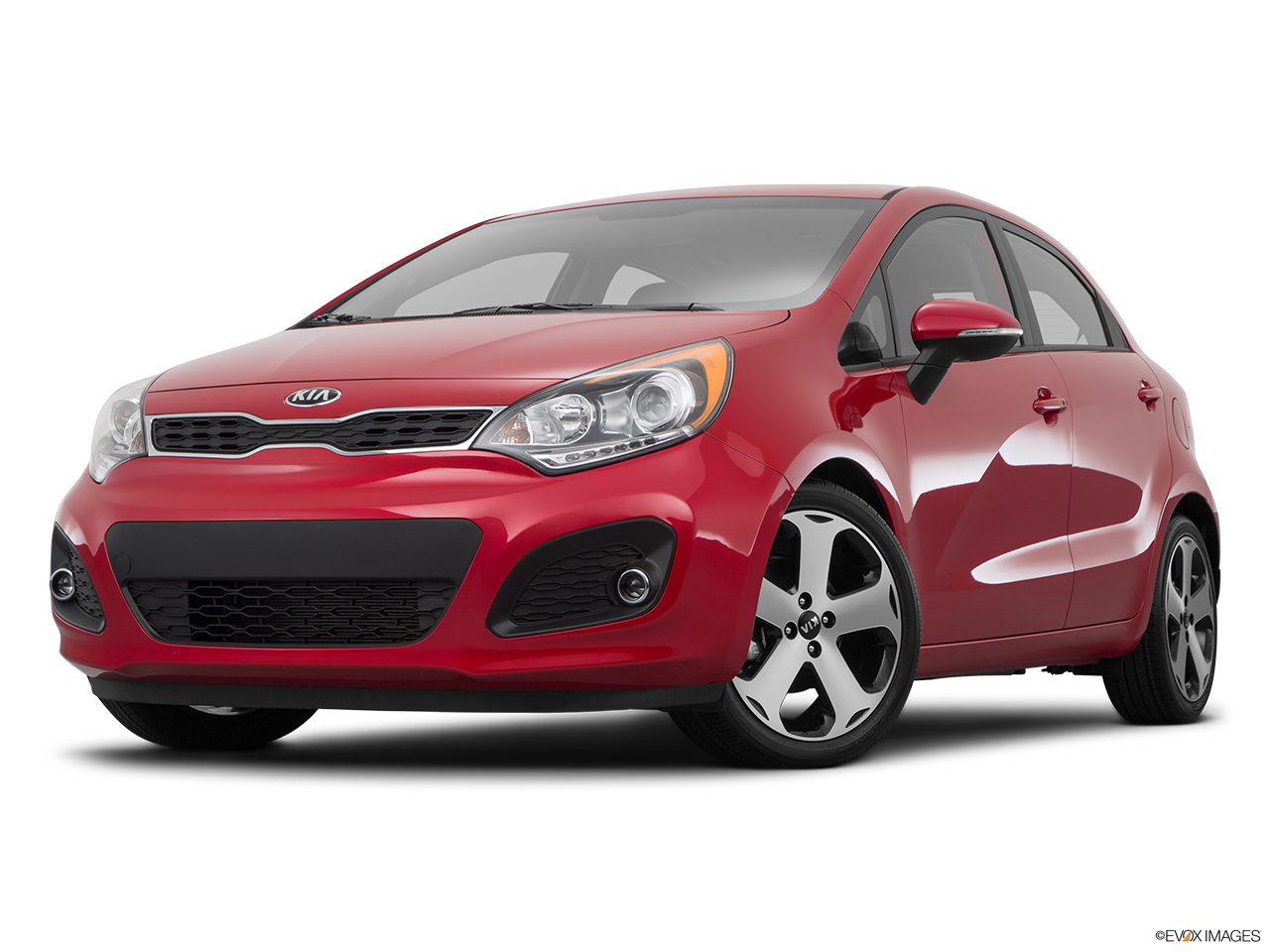 2015 Kia Rio 5-door SX Front angle view, low wide perspective. 