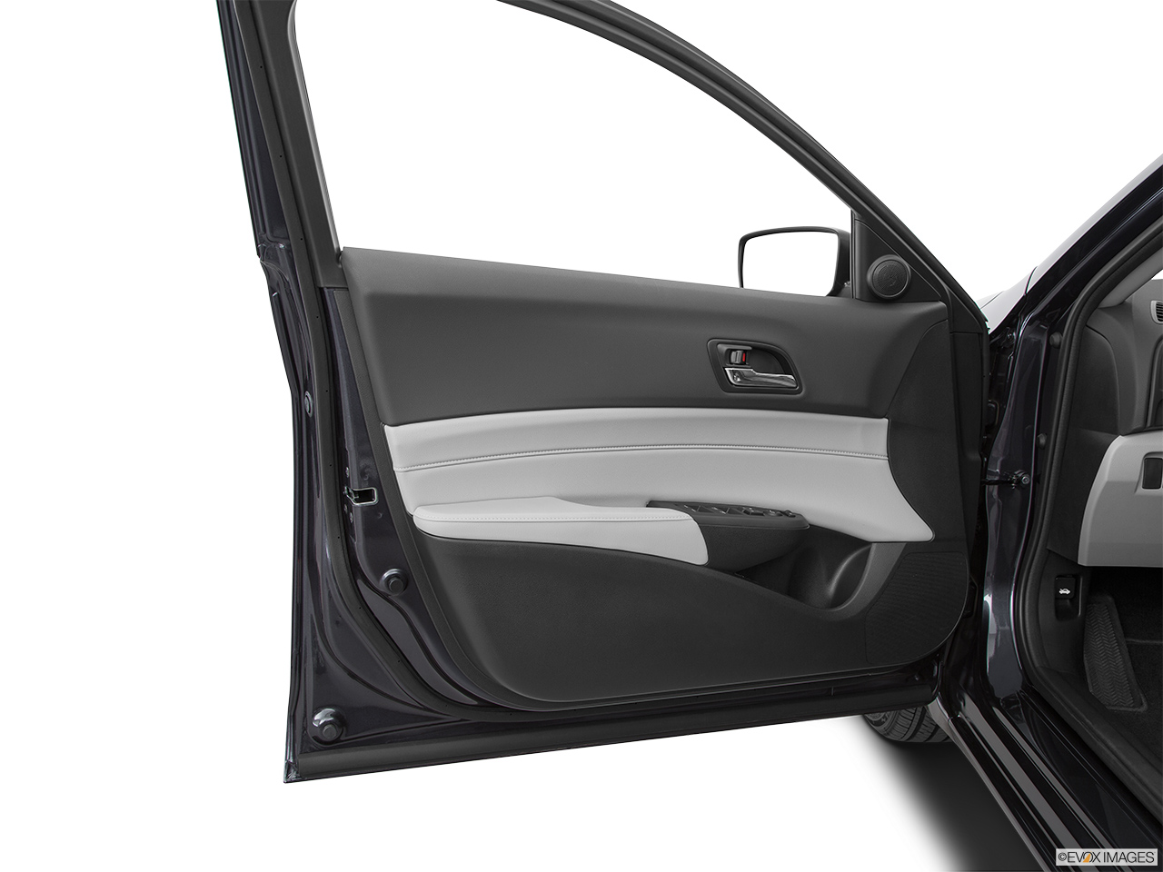 2016 Acura ILX Base Inside of driver's side open door, window open. 