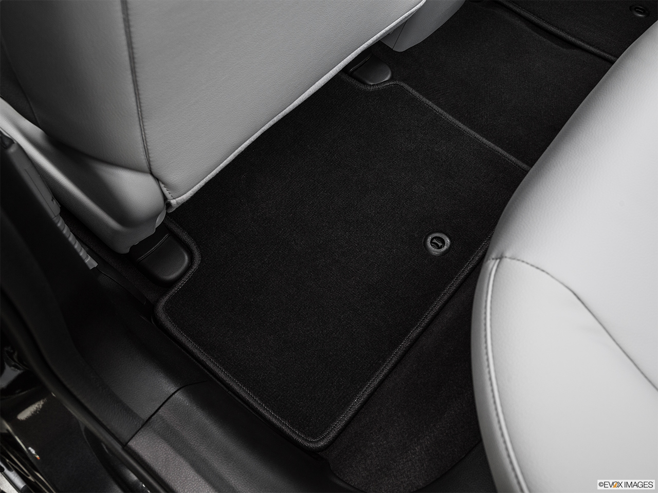 2016 Acura ILX Base Rear driver's side floor mat. Mid-seat level from outside looking in. 