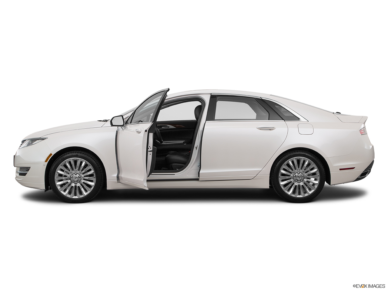 2016 Lincoln MKZ 2.0L EcoBoost FWD Driver's side profile with drivers side door open. 