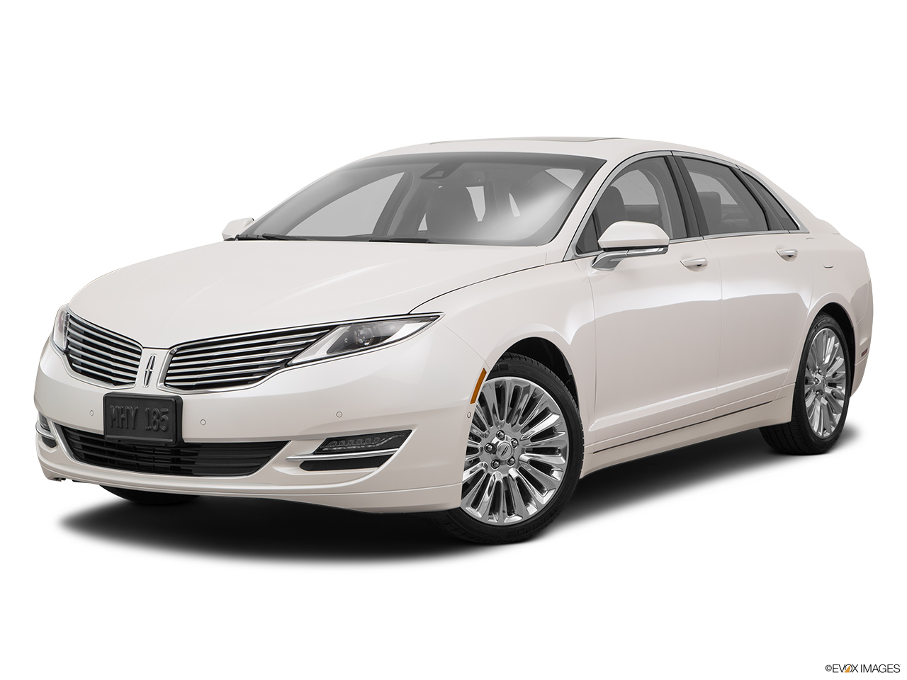 2016 Lincoln MKZ 2.0L EcoBoost FWD Front angle medium view. 