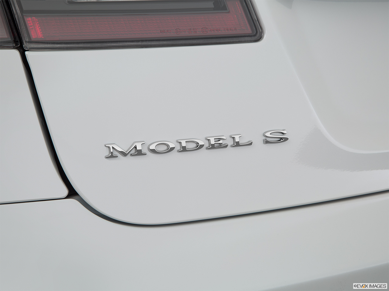 2014 Tesla Model S Performance Rear model badge/emblem 
