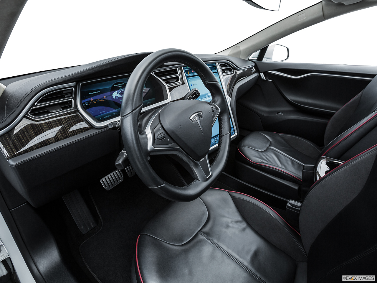 2014 Tesla Model S Performance Interior Hero (driver's side). 