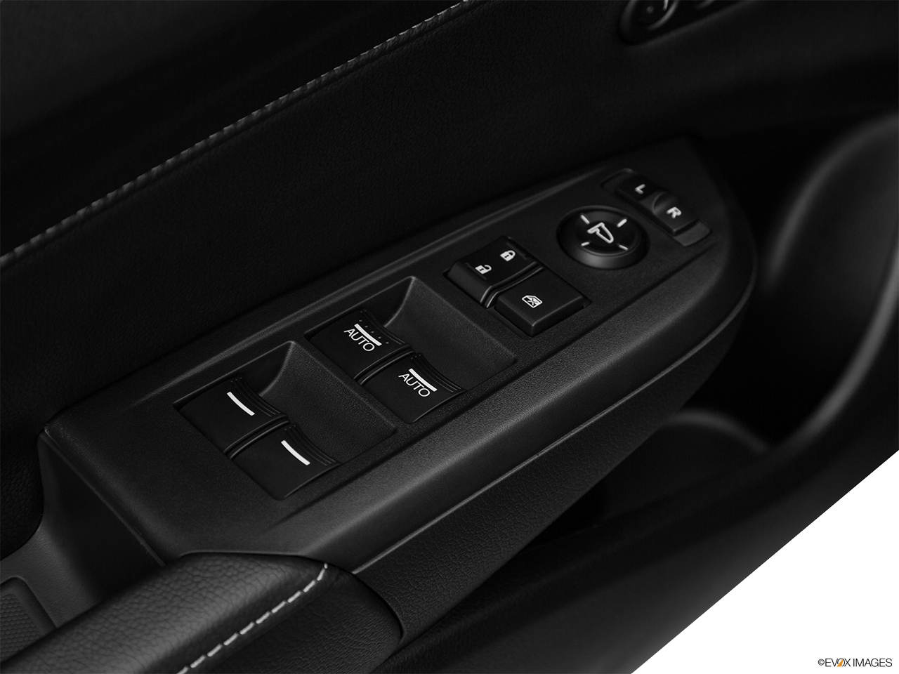2016 Acura ILX Technology Plus and A-Spec Package Driver's side inside window controls. 