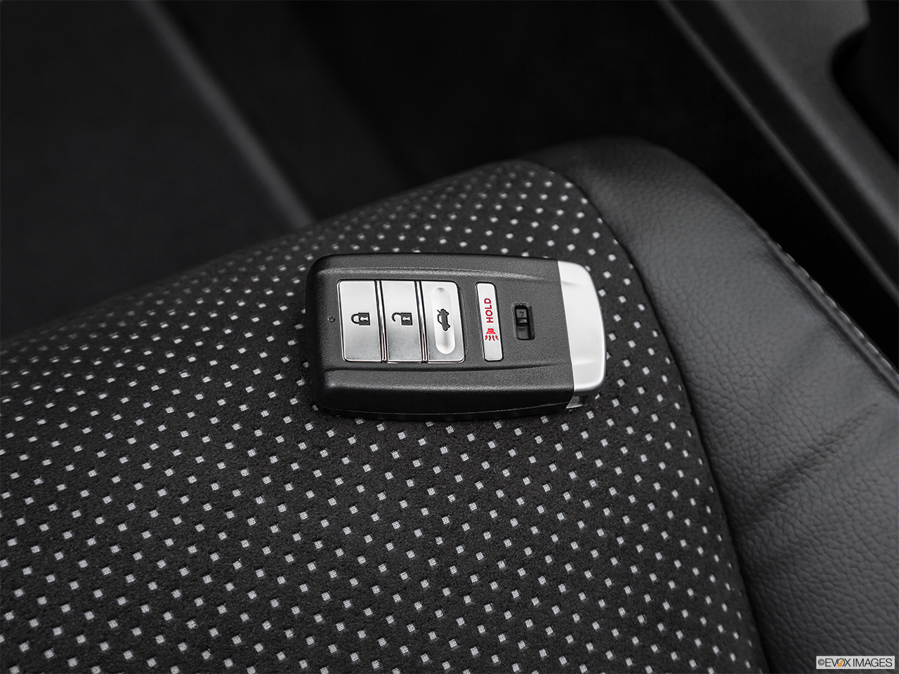 2016 Acura ILX Technology Plus and A-Spec Package Key fob on driver's seat. 