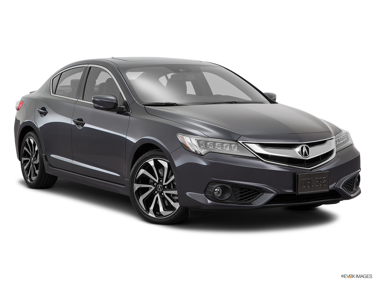 2016 Acura ILX Technology Plus and A-Spec Package Front passenger 3/4 w/ wheels turned. 