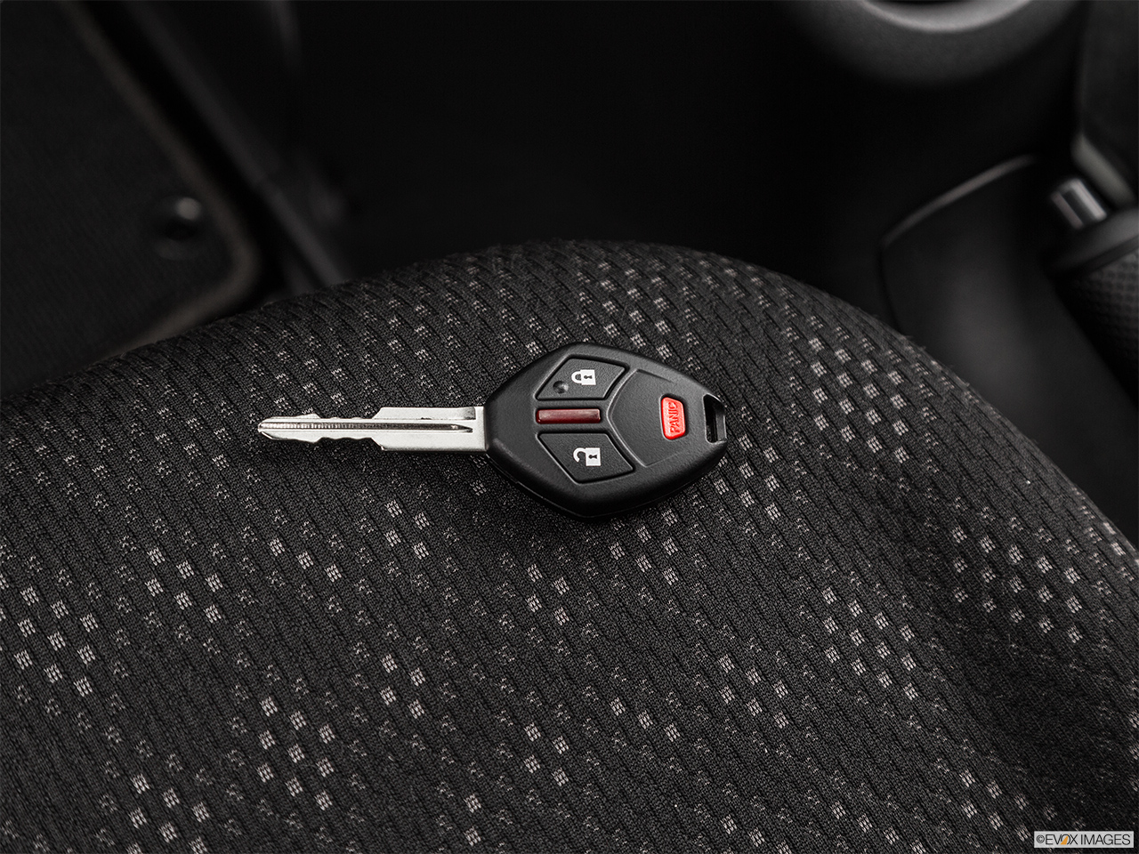 2016 Mitsubishi i-Miev ES Key fob on driver's seat. 