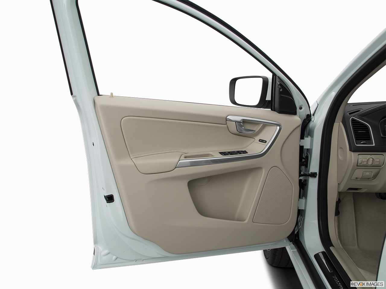 2016 Volvo XC60 T5 Drive-E FWD Premier Inside of driver's side open door, window open. 
