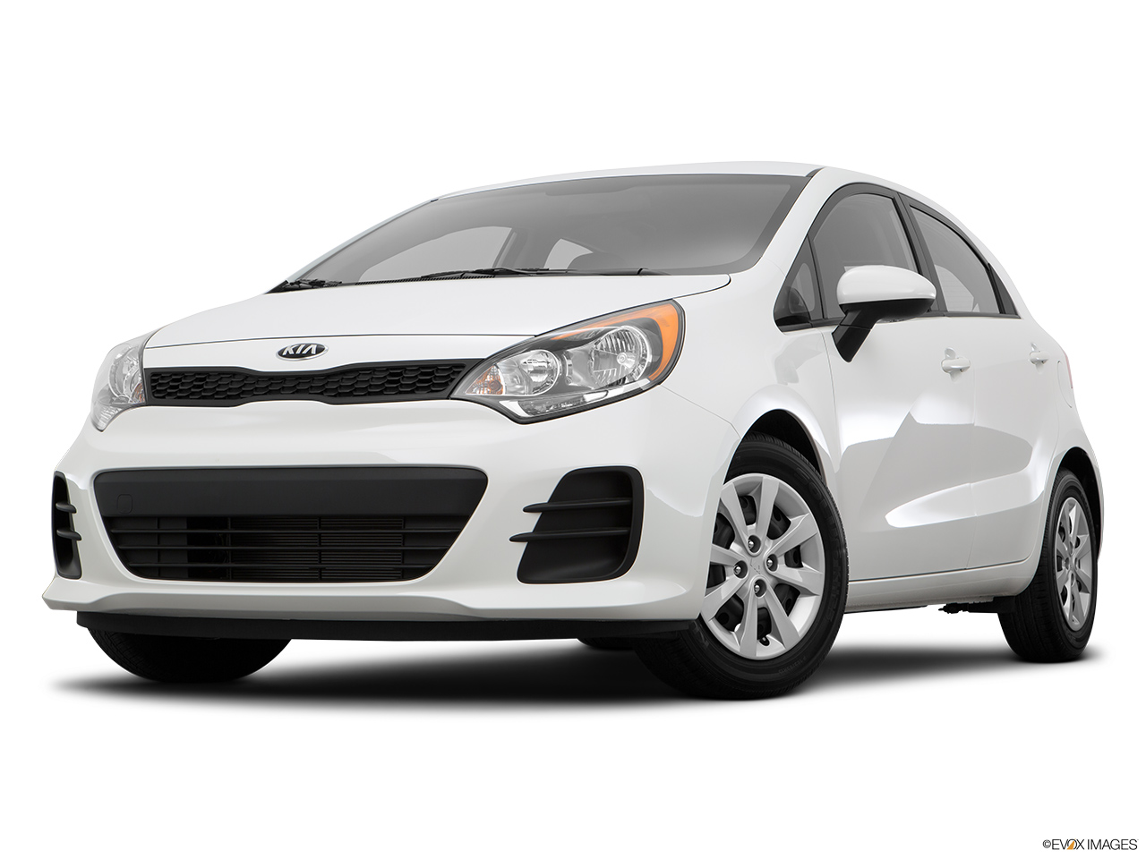 2016 Kia Rio 5-door LX Front angle view, low wide perspective. 