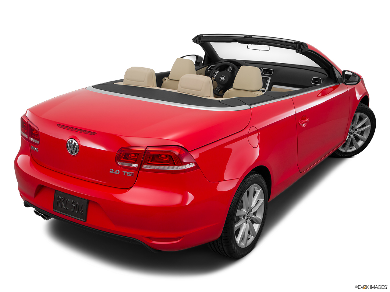 2016 Volkswagen Eos Komfort Edition Rear 3/4 angle view. 