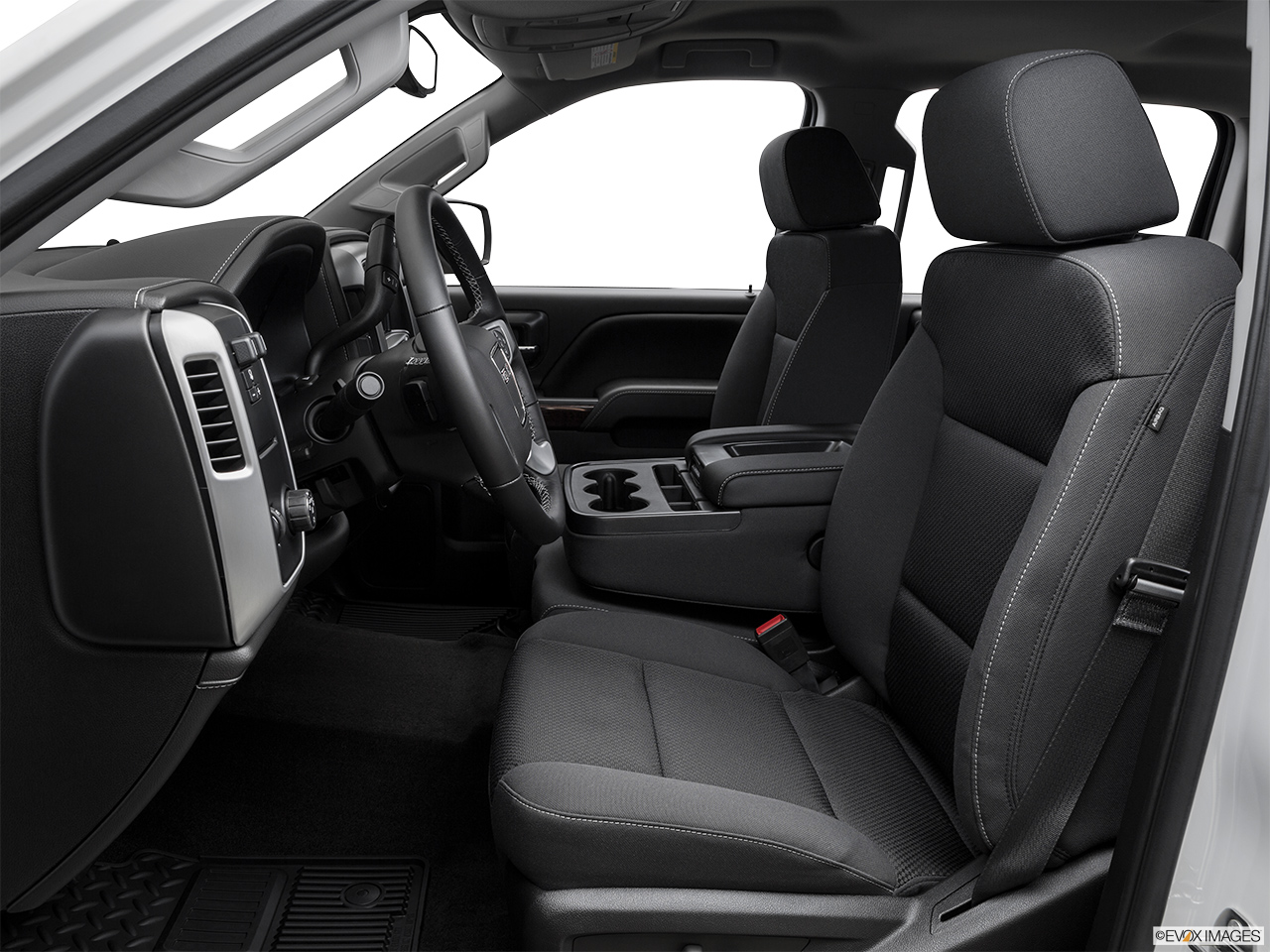 2016 GMC Sierra 2500HD SLE Front seats from Drivers Side. 