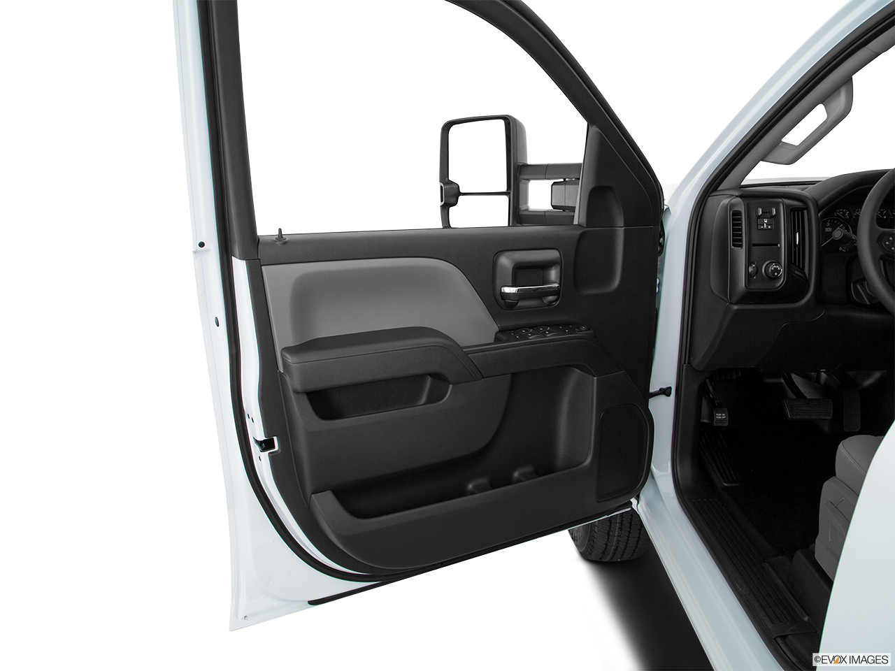 2016 GMC Sierra 2500HD Base Inside of driver's side open door, window open. 