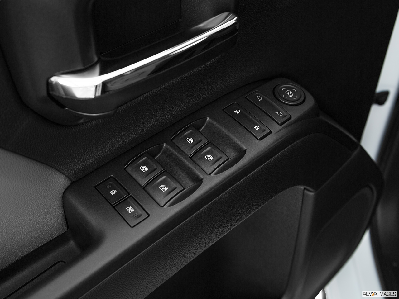 2016 GMC Sierra 2500HD Base Driver's side inside window controls. 