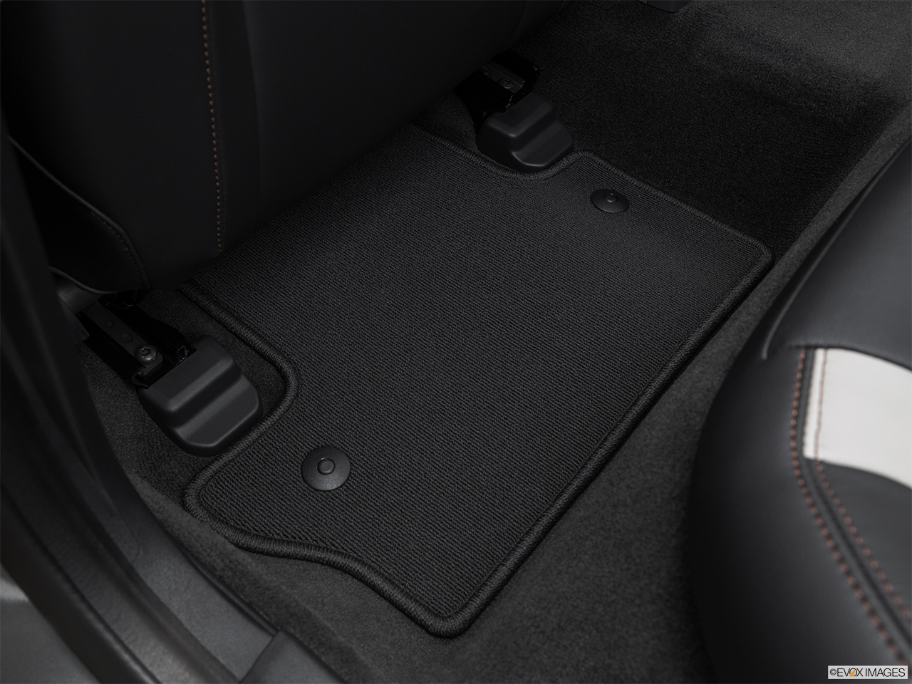 2016 Volvo S60 Cross Country T5 AWD Rear driver's side floor mat. Mid-seat level from outside looking in. 