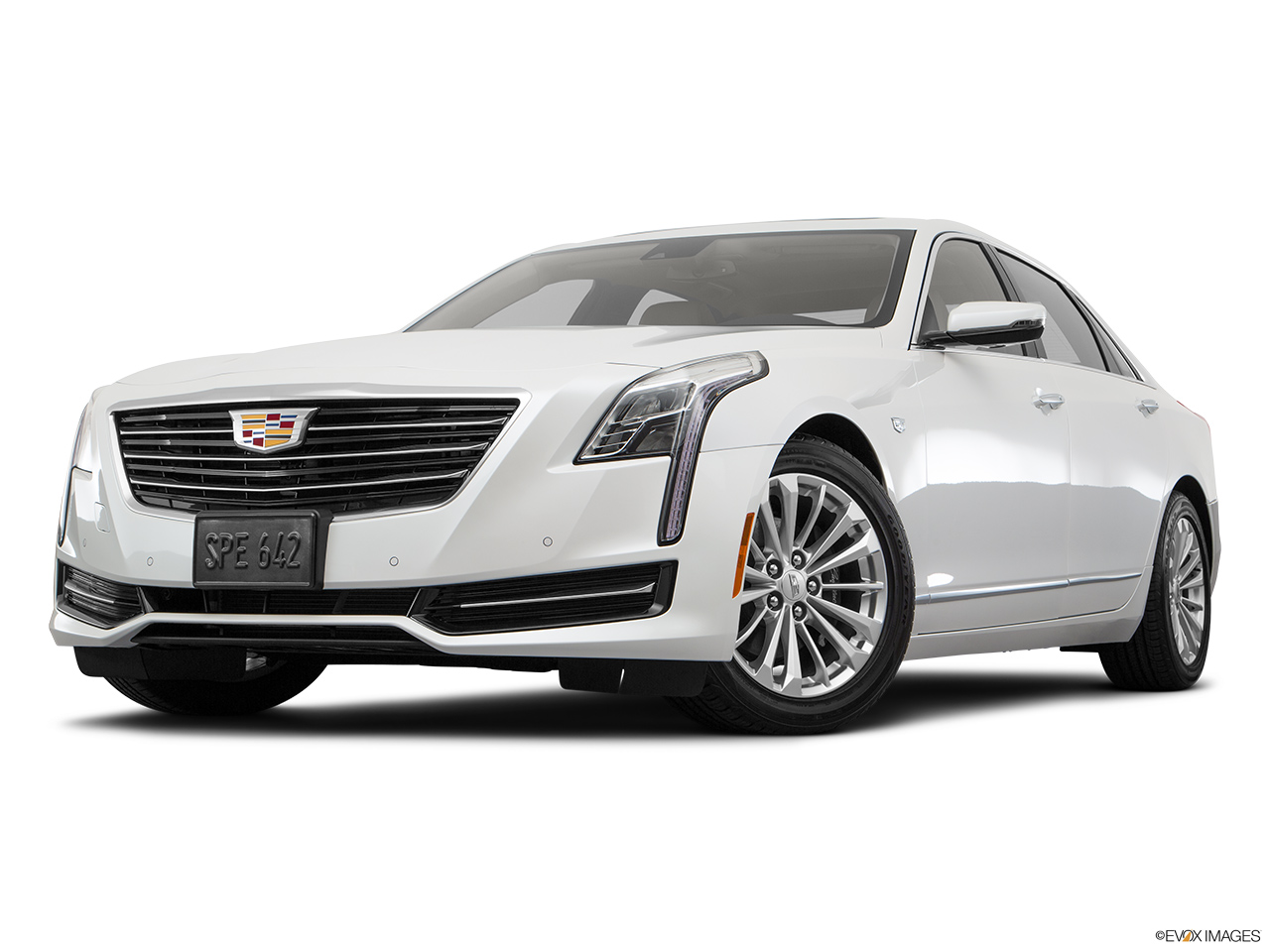 2016 Cadillac CT6 Base Front angle view, low wide perspective. 