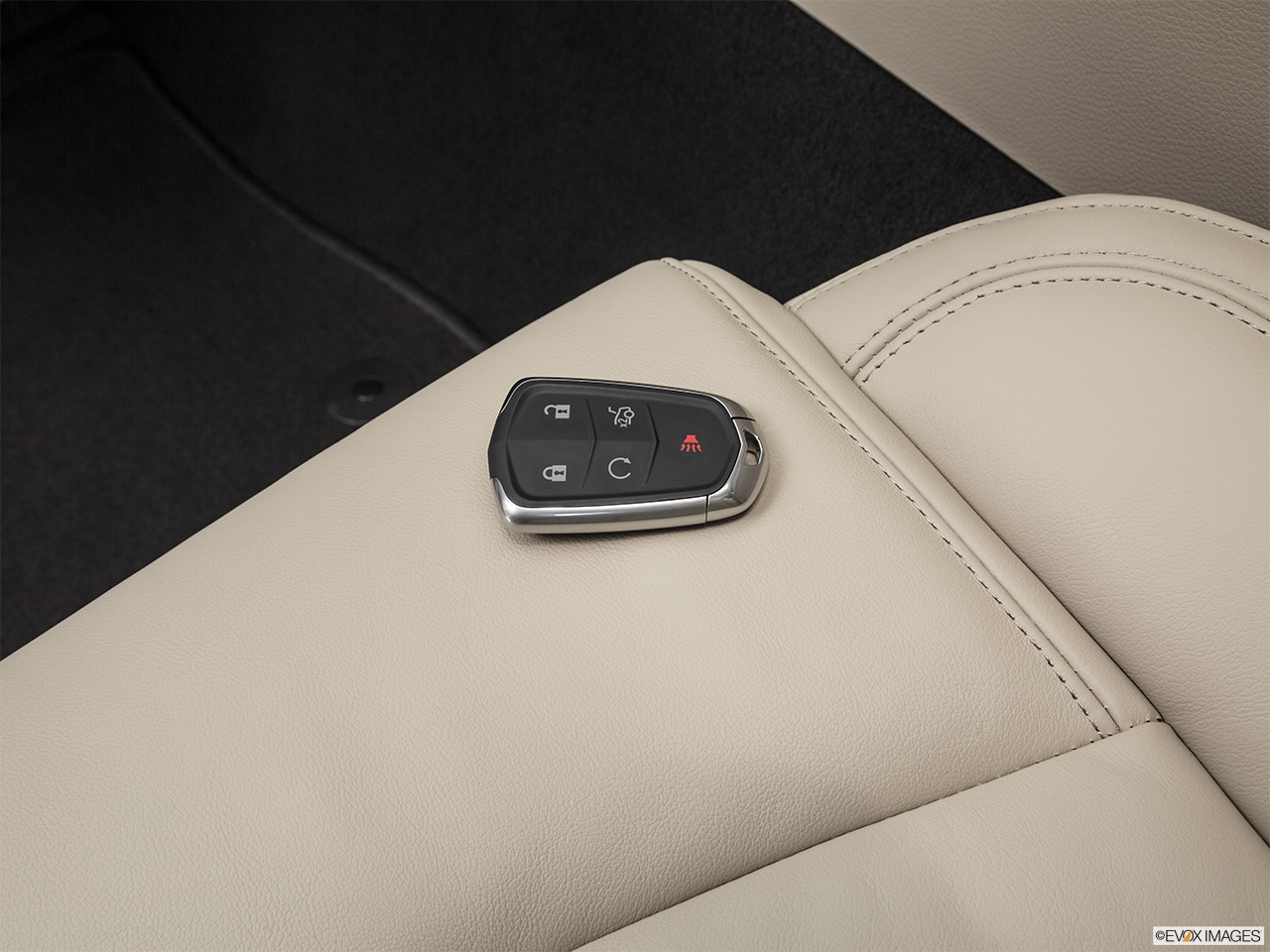 2016 Cadillac CT6 Base Key fob on driver's seat. 