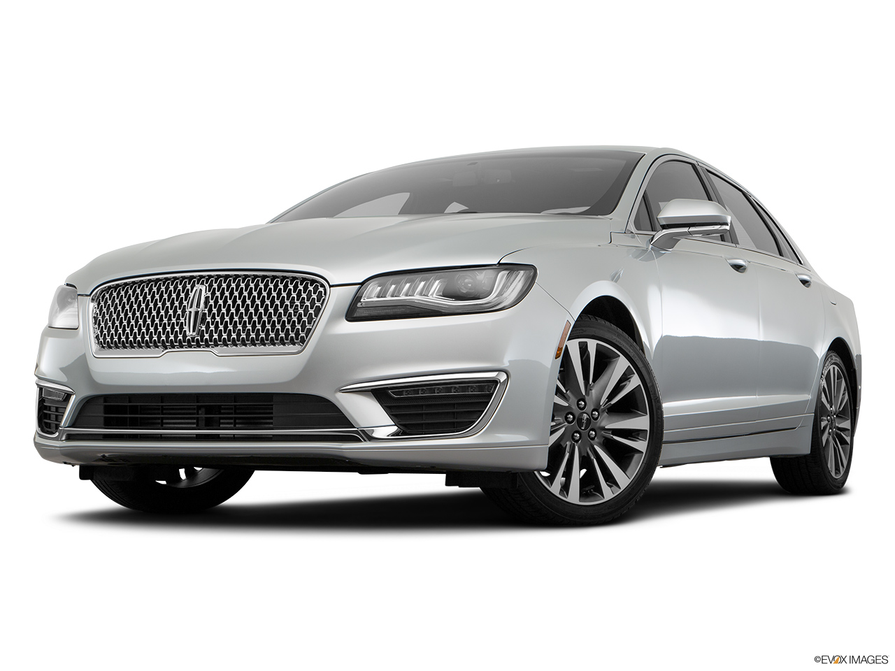 2017 Lincoln MKZ Reserve Front angle view, low wide perspective. 