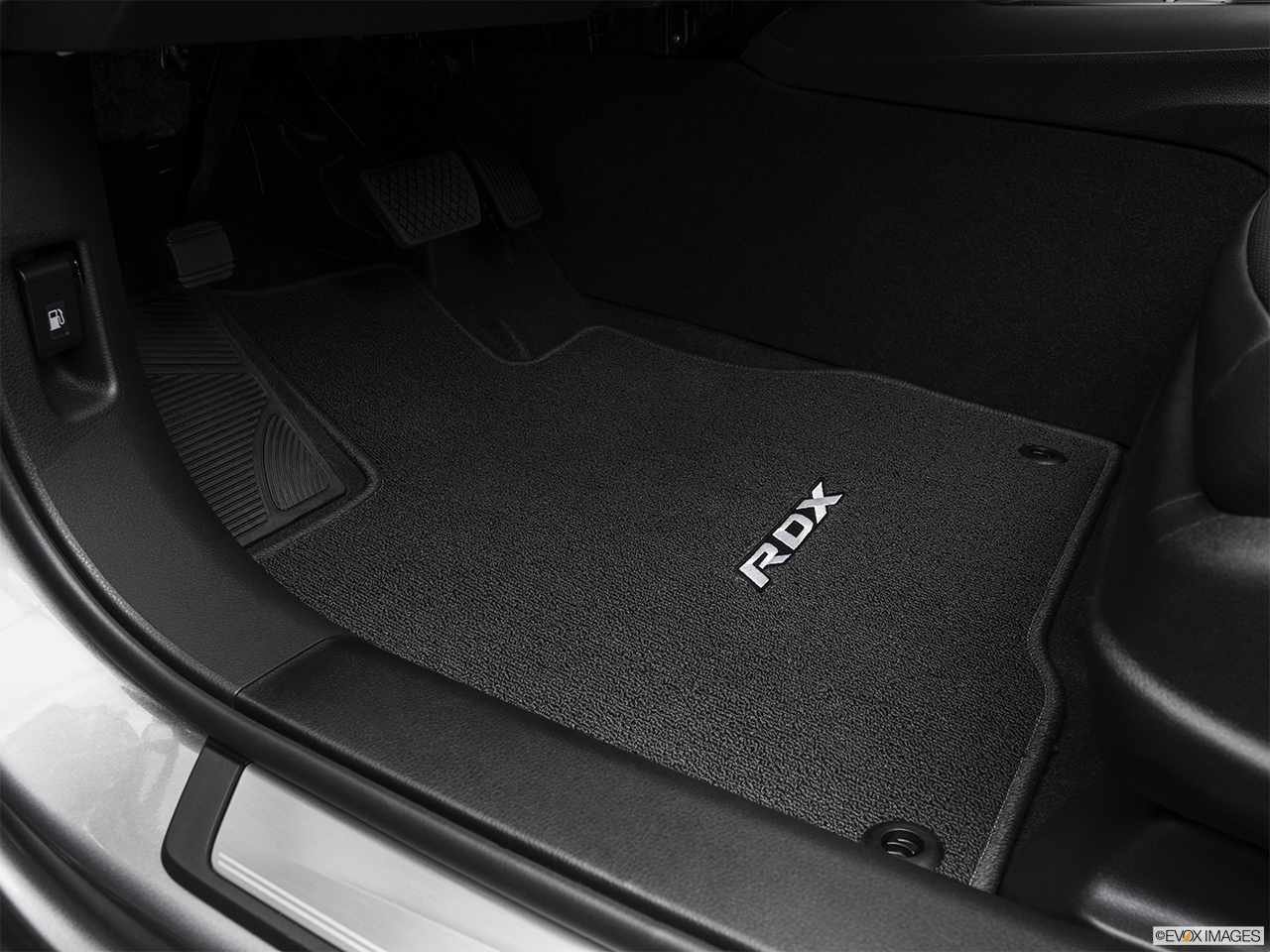 2017 Acura RDX AWD Driver's floor mat and pedals. Mid-seat level from outside looking in. 