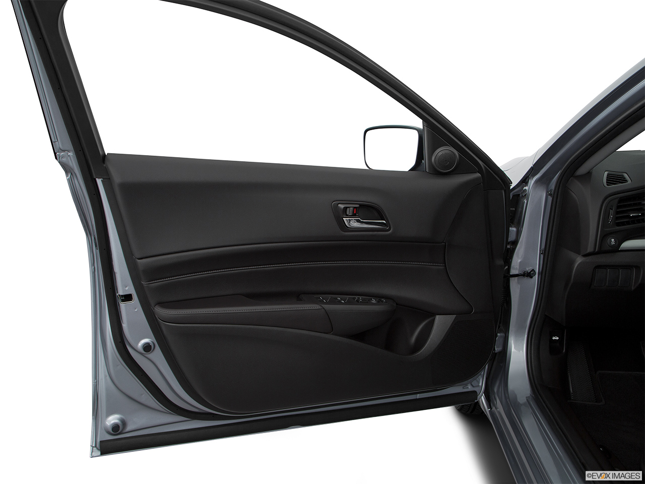 2017 Acura ILX Base Inside of driver's side open door, window open. 