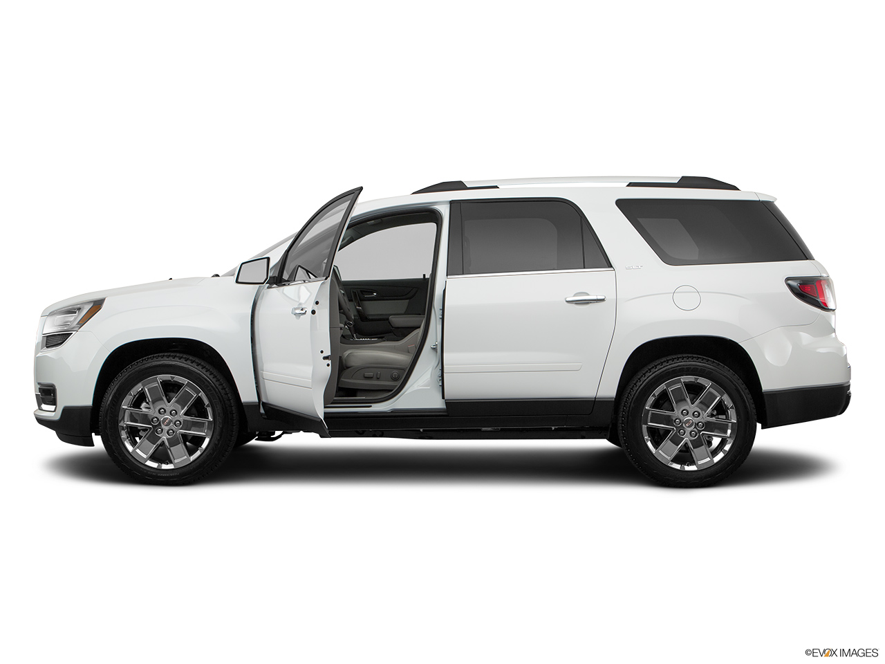 2017 GMC Acadia Limited SLT Driver's side profile with drivers side door open. 