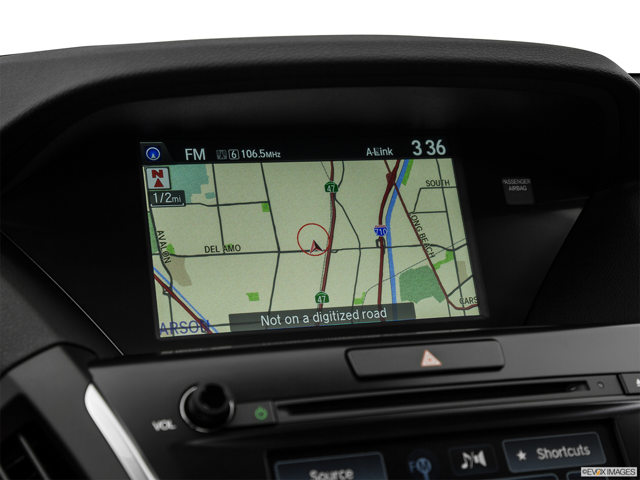 2017 Acura MDX Base Driver position view of navigation system. 