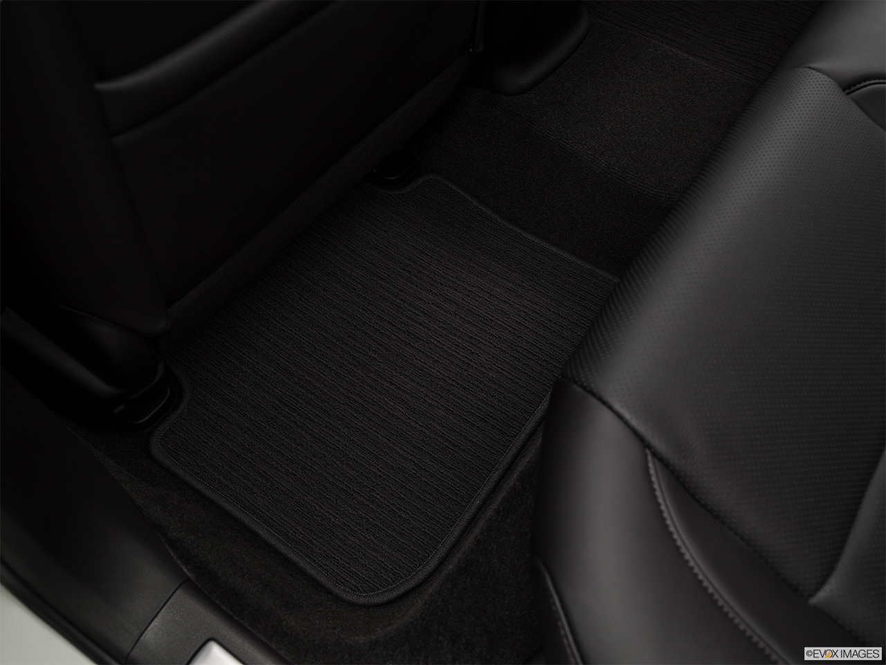 2017 Acura TLX 2.4 8-DCP P-AWS Rear driver's side floor mat. Mid-seat level from outside looking in. 