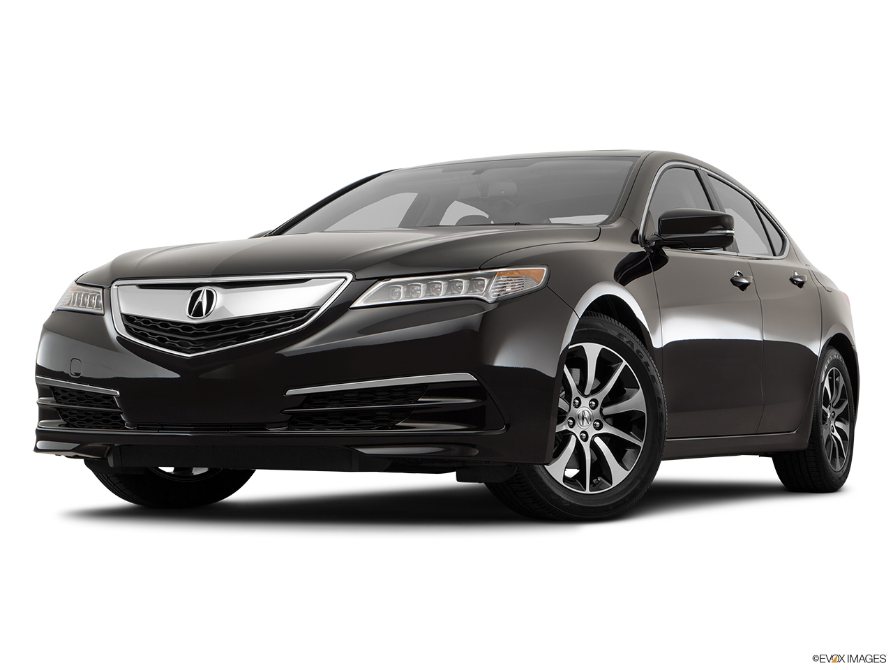 2017 Acura TLX Base Front angle view, low wide perspective. 