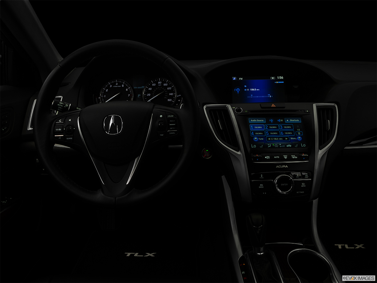 2017 Acura TLX Base Centered wide dash shot - "night" shot. 