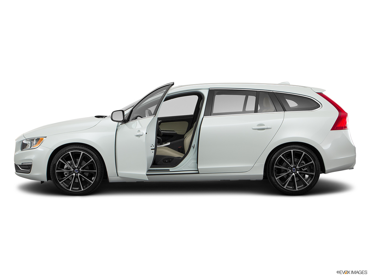 2017 Volvo V60 T5 Premier Driver's side profile with drivers side door open. 