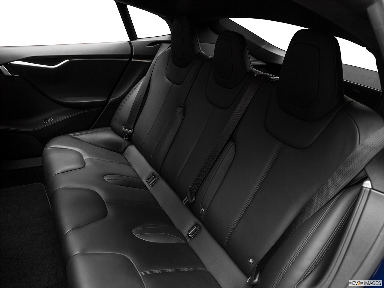 2016 Tesla Model S 75 Rear seats from Drivers Side. 